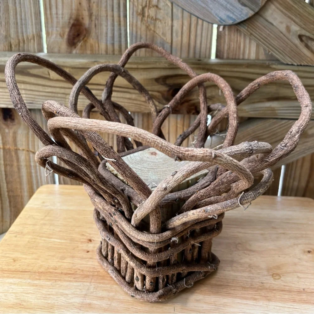 Vintage Handmade Wisteria Vine Rustic Decor Piece 10 1/2”H - Picture 9 of 9